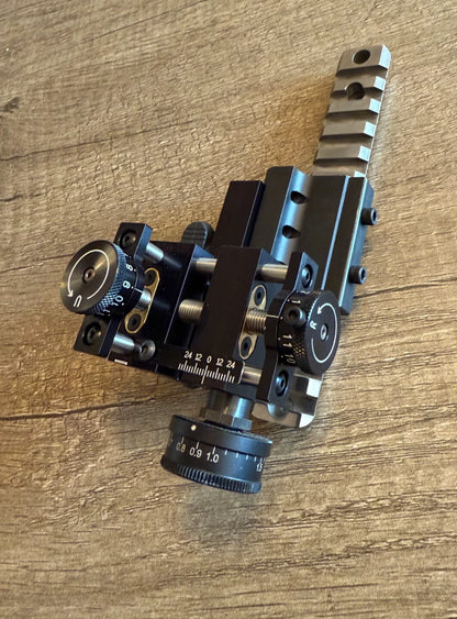 TSS Side Mount Rear Sight Base Palma- Picatinny to Warner, Redfield, Centra