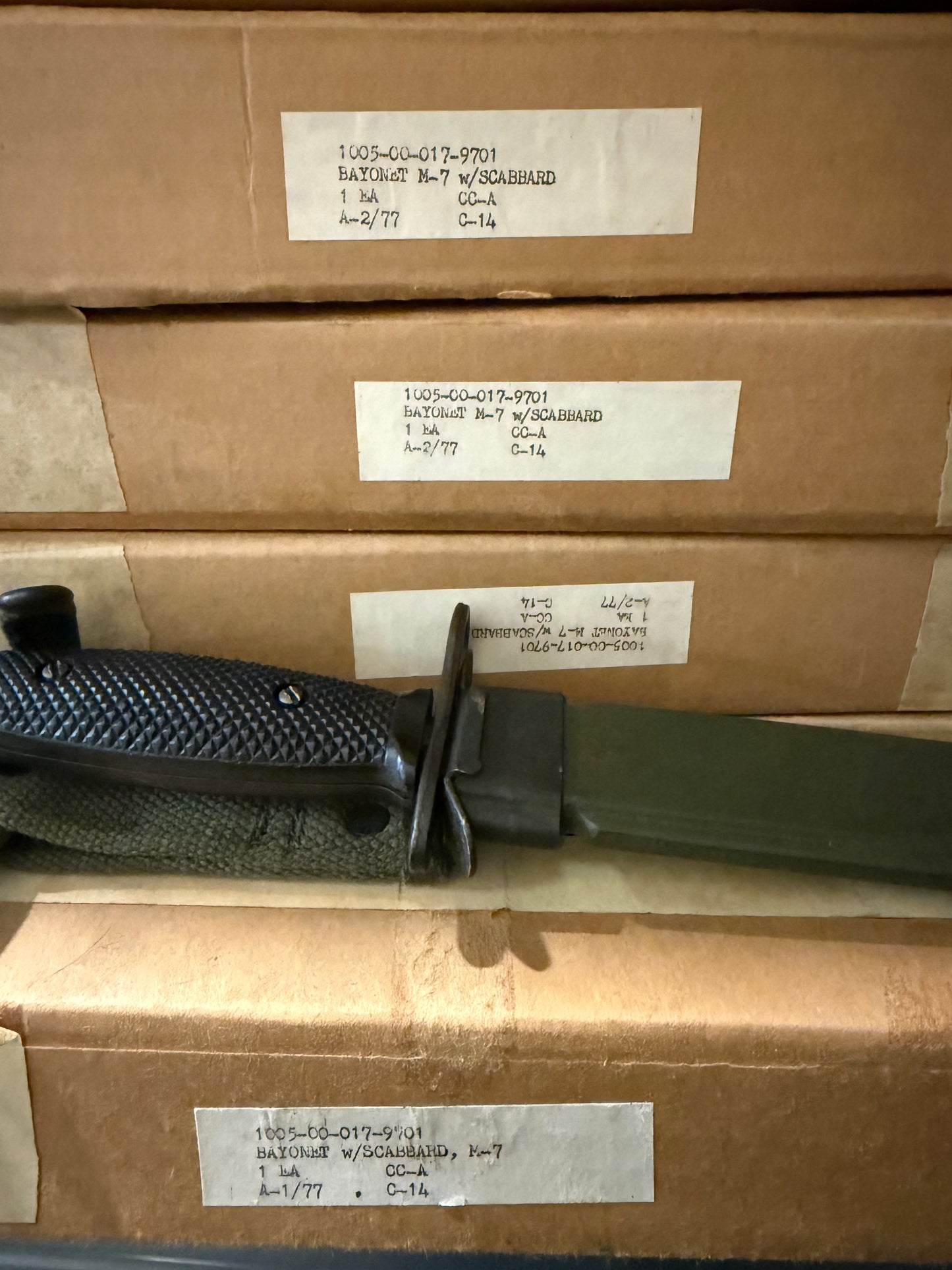 USGI M7 Bayonet "BOC" NOS New In Wrap