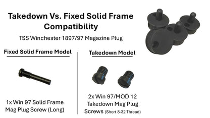 TSS Winchester 1897 / Model 12 - Trench Gun Mag Tube Plug For Heat Shield Use - Target Sports Solutions
