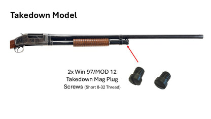 TSS Winchester 1897 / Model 12 - Trench Gun Mag Tube Plug For Heat Shield Use - Target Sports Solutions