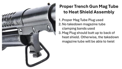 TSS Winchester 1897 / Model 12 - Trench Gun Mag Tube Plug For Heat Shield Use - Target Sports Solutions