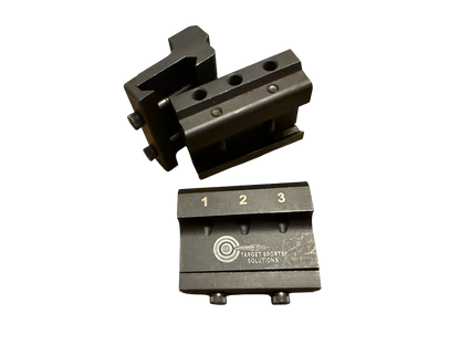 TSS Side Mount Rear Sight Base Palma- Picatinny to Warner, Redfield, Centra